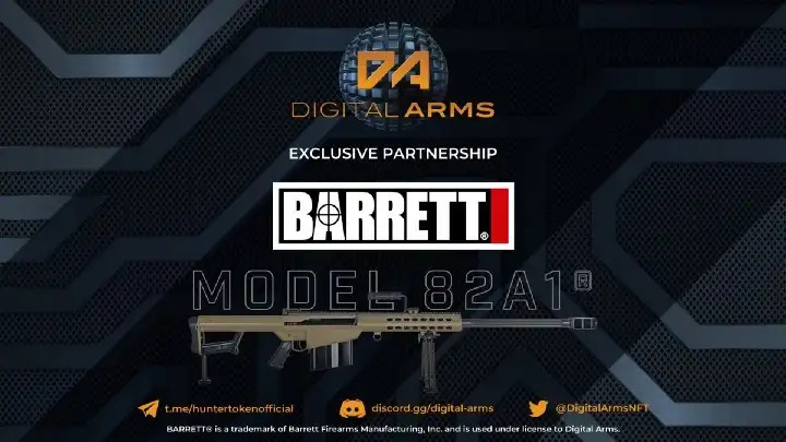 World’s First Firearm NFT Developed Through Digital Arms & Barrett Licensing Partnership